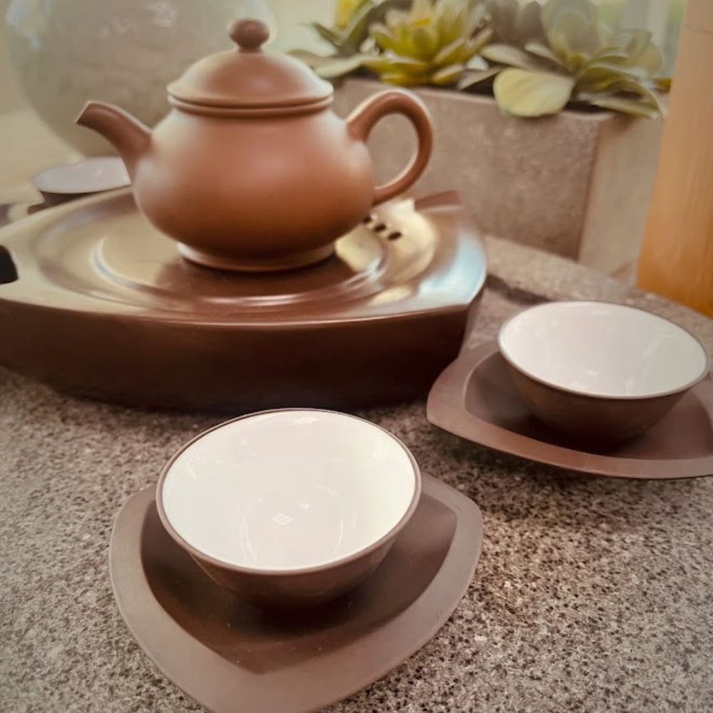 Xiangyun purple clay teapot set XY