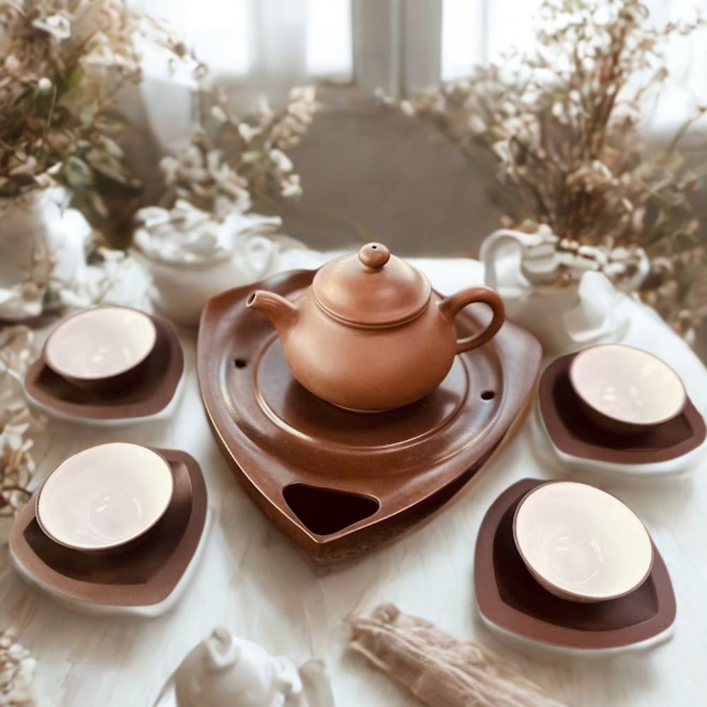 Xiangyun purple clay teapot set XY
