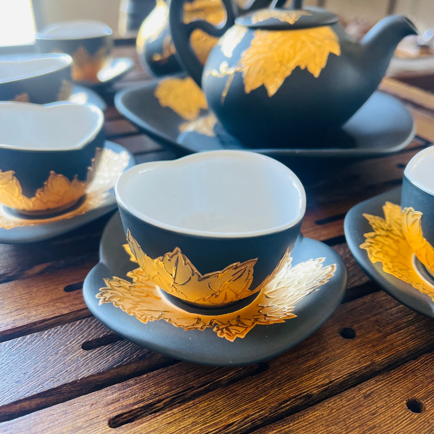 Ten Fu Golden Autumn Tea Set