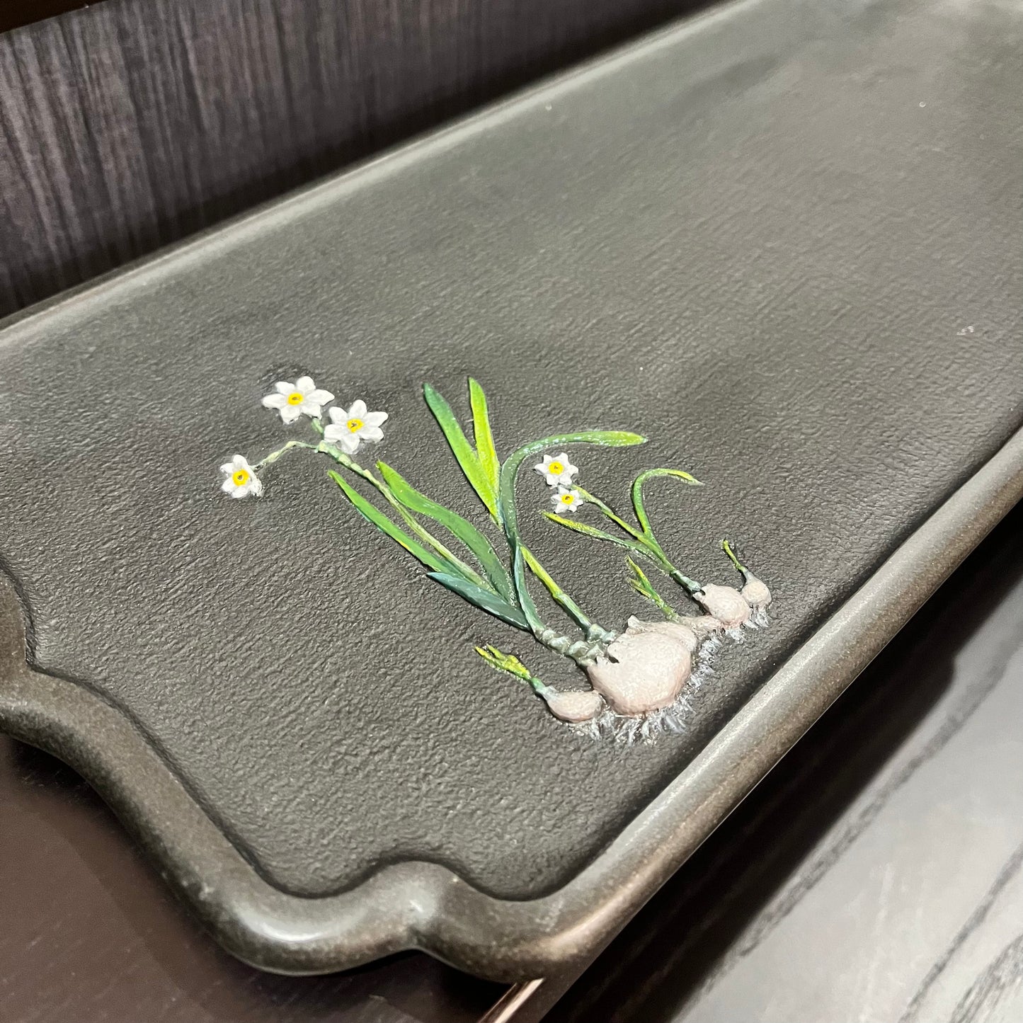 Painted Narcissus Tea Tray