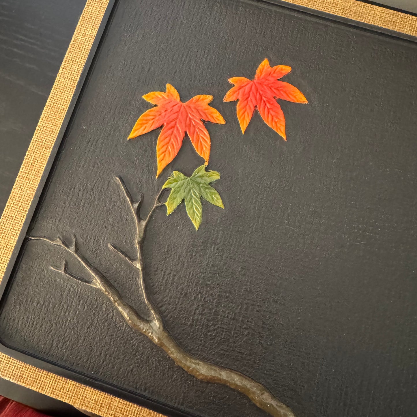 Maple leaf tea tray QS-CHFY-S
