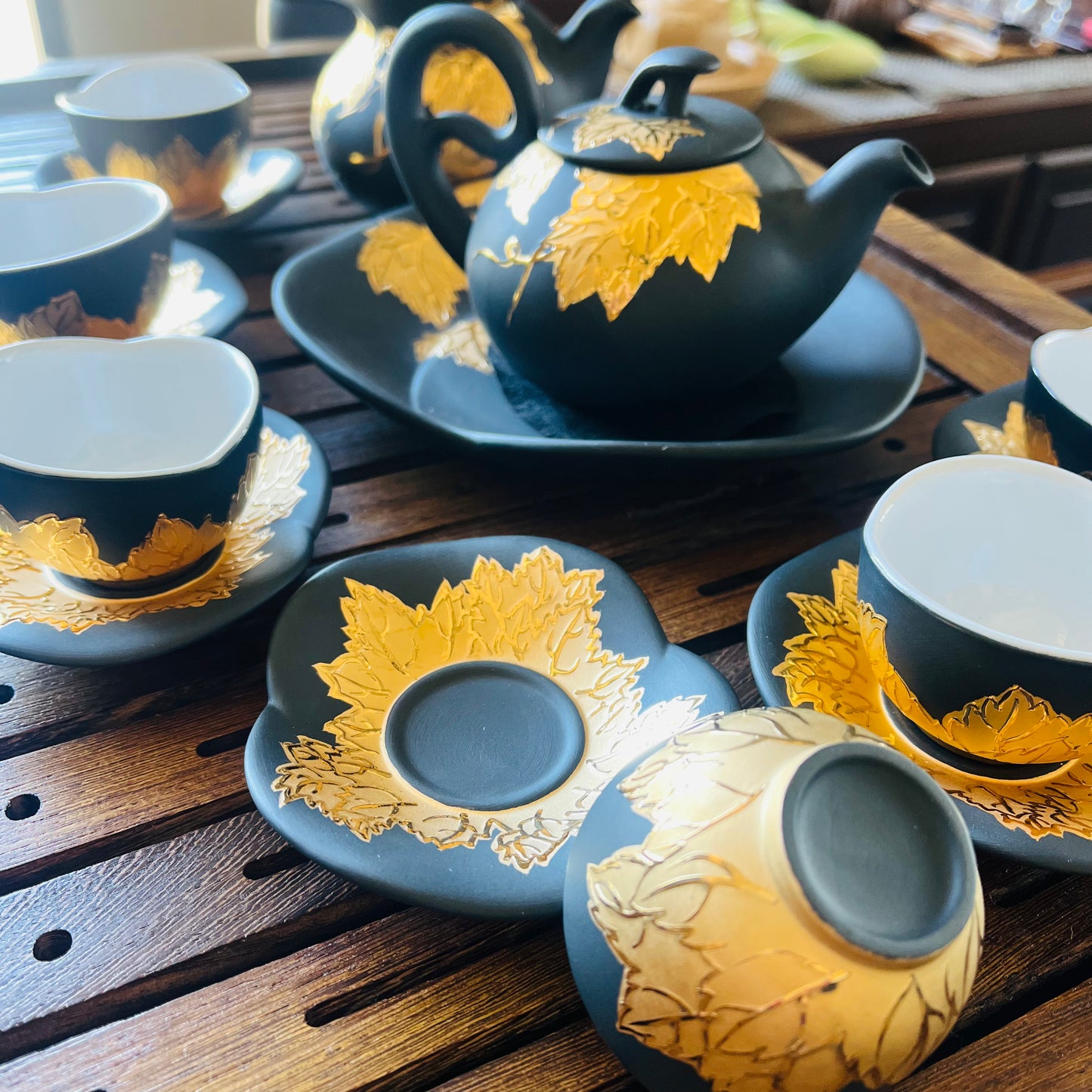 Ten Fu Golden Autumn Tea Set