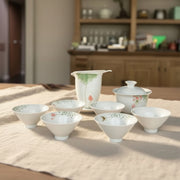 Hand-painted lotus rhyme bowl set SHHY-4KS