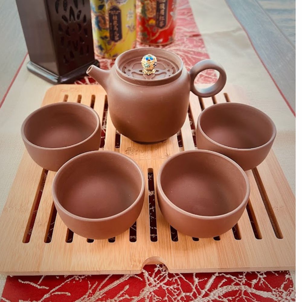 天福紫砂宫灯壶组 GDP-S