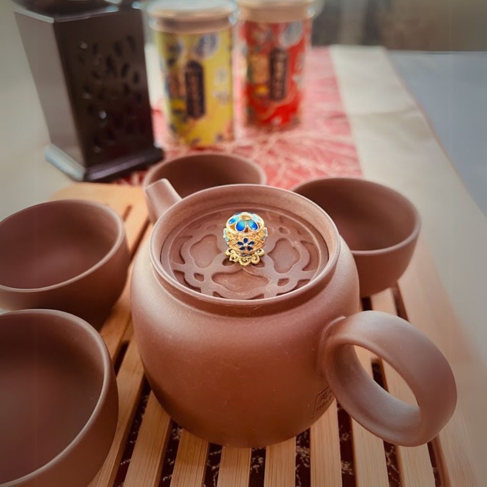 天福紫砂宫灯壶组 GDP-S