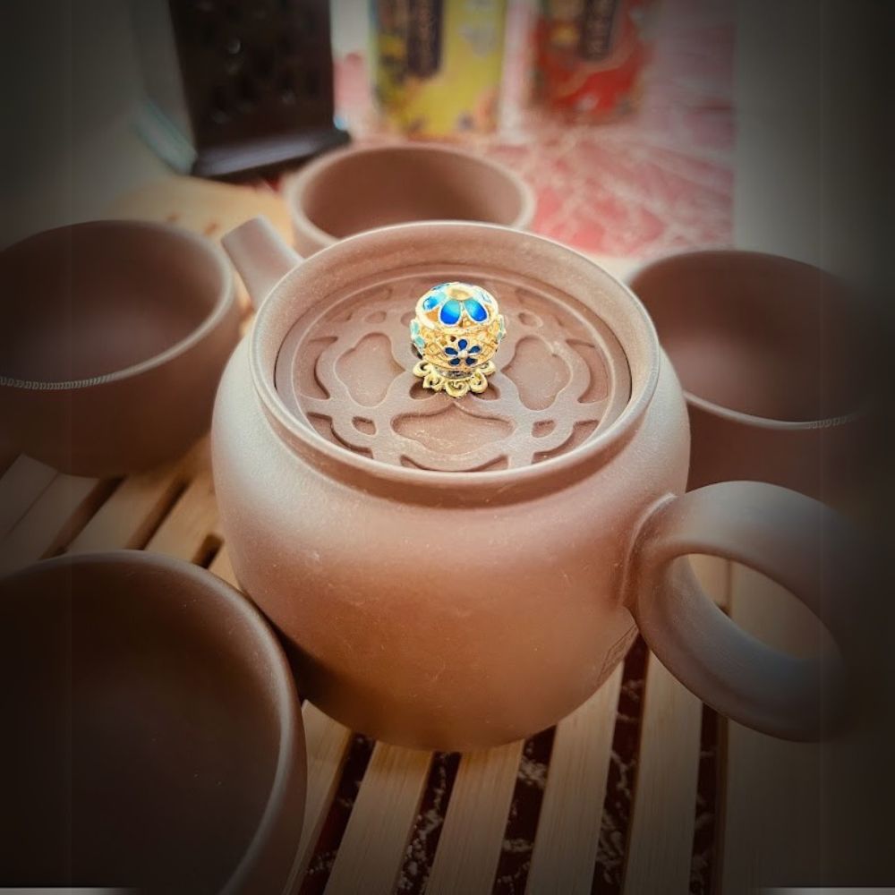 天福紫砂宫灯壶组 GDP-S