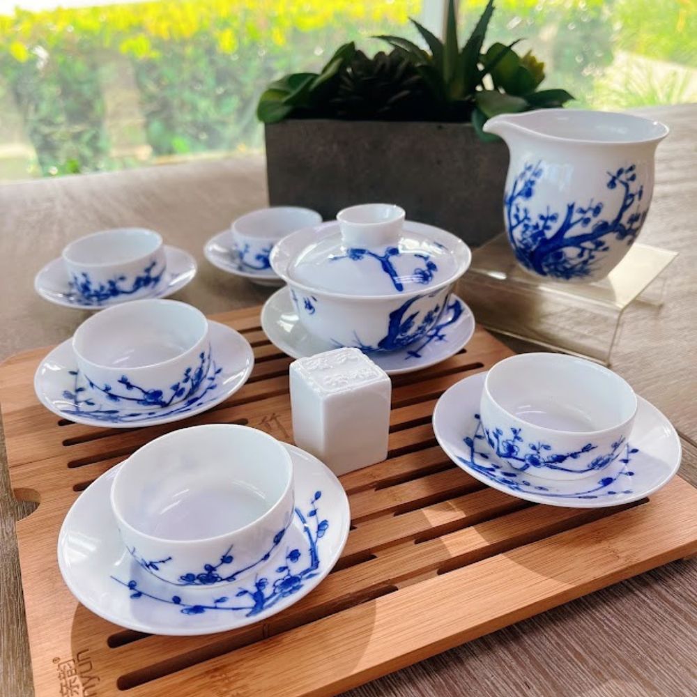 天福青花梅花碗套装 TUREEN-QHMH