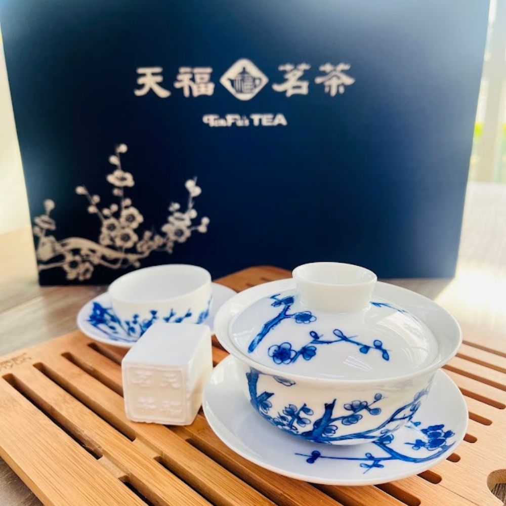 天福青花梅花碗套装 TUREEN-QHMH