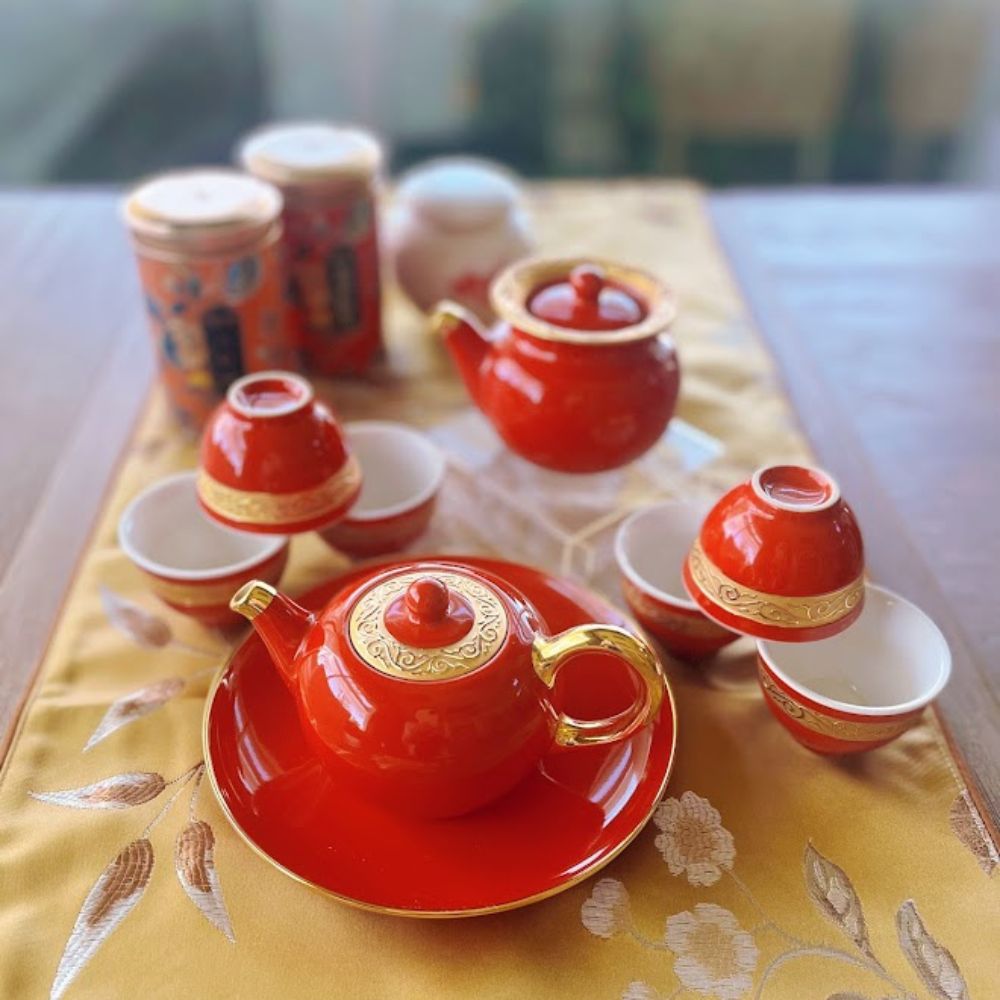 天福窑喜事连连壶组 TFY-XSLL-S