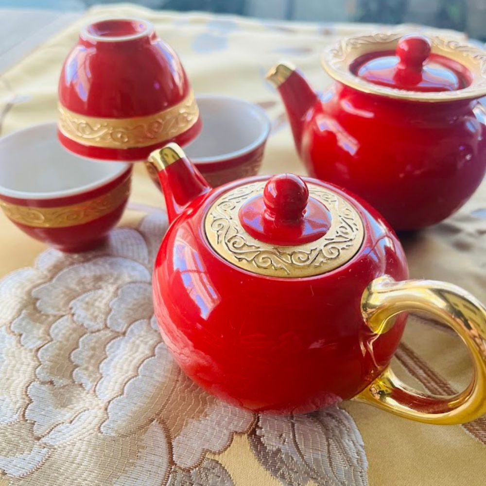 天福窑喜事连连壶组 TFY-XSLL-S