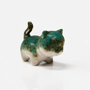Teapet- Green cute cat 137476-TEAPET-XMM-USA