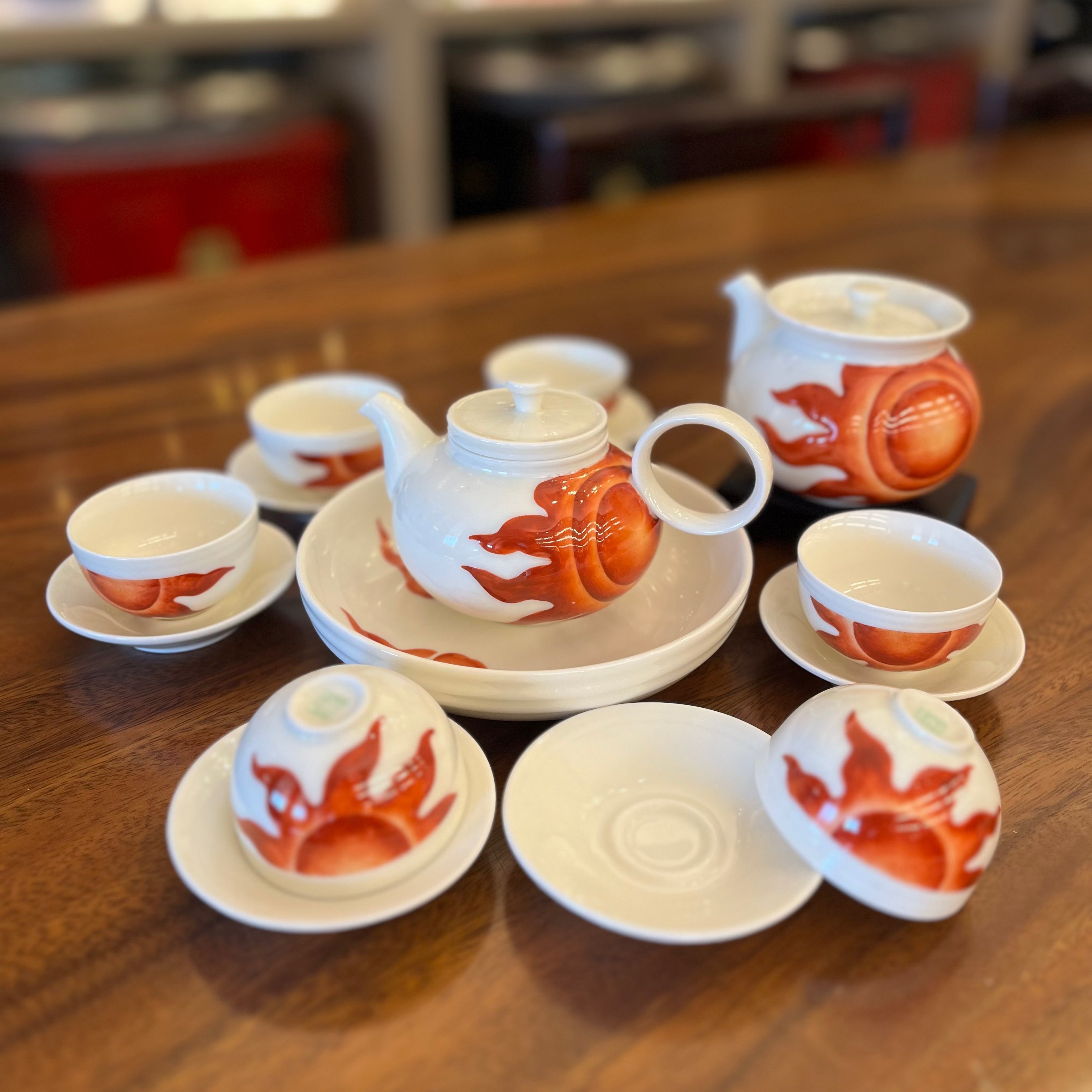 Sun god tea set