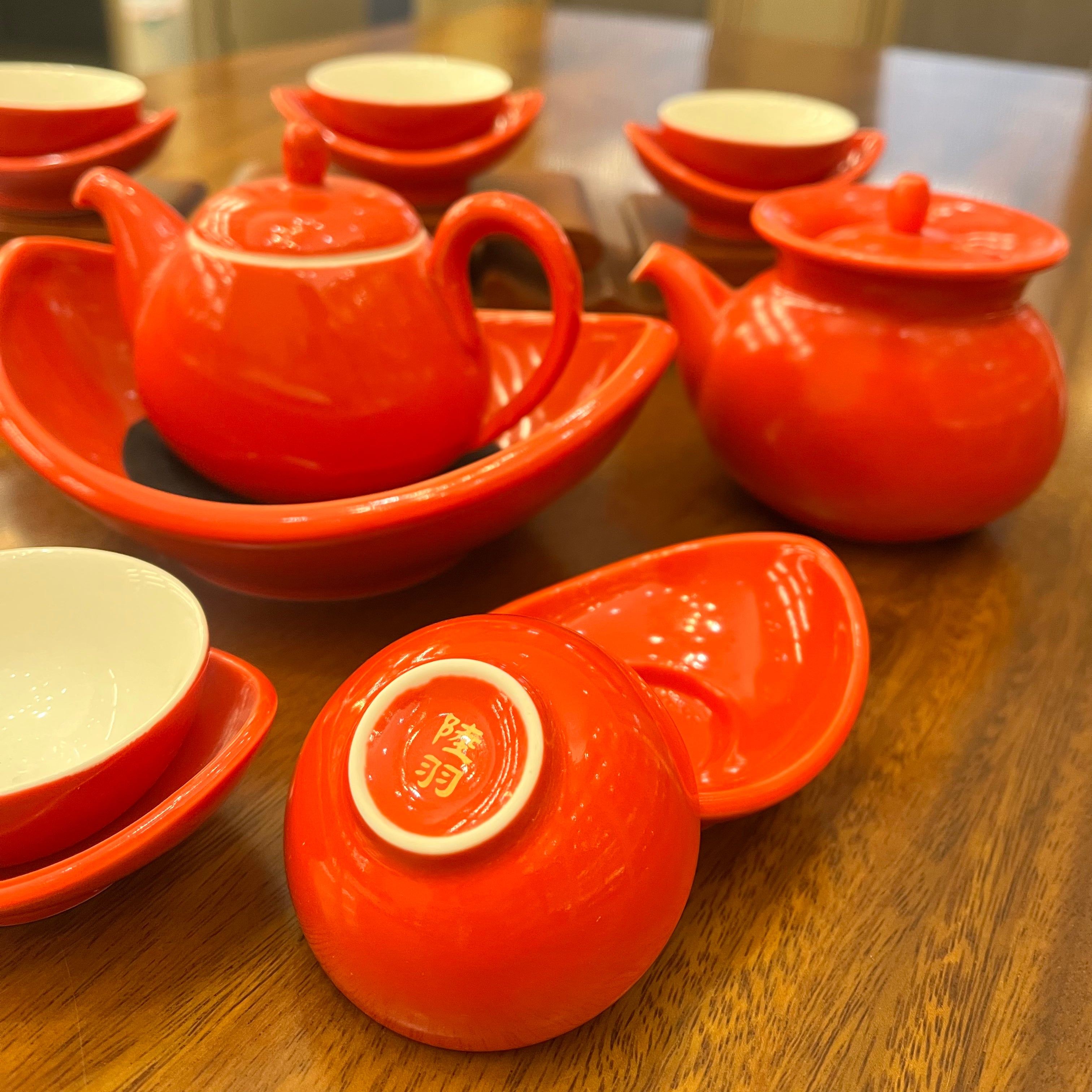 LuYu Peach Tea Set