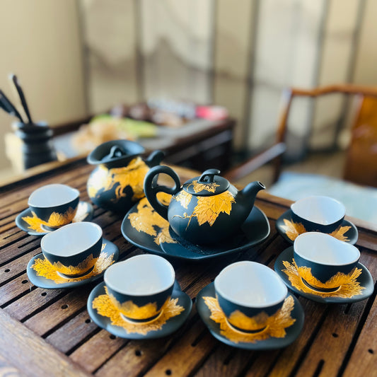 Ten Fu Golden Autumn Tea Set