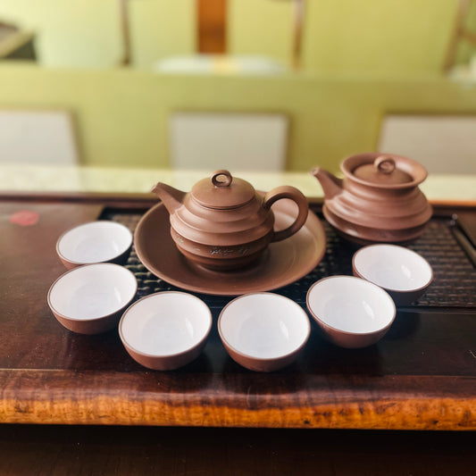 Tenfu Purple Clay Bamboo Rhyme Pot Set ZYP-S