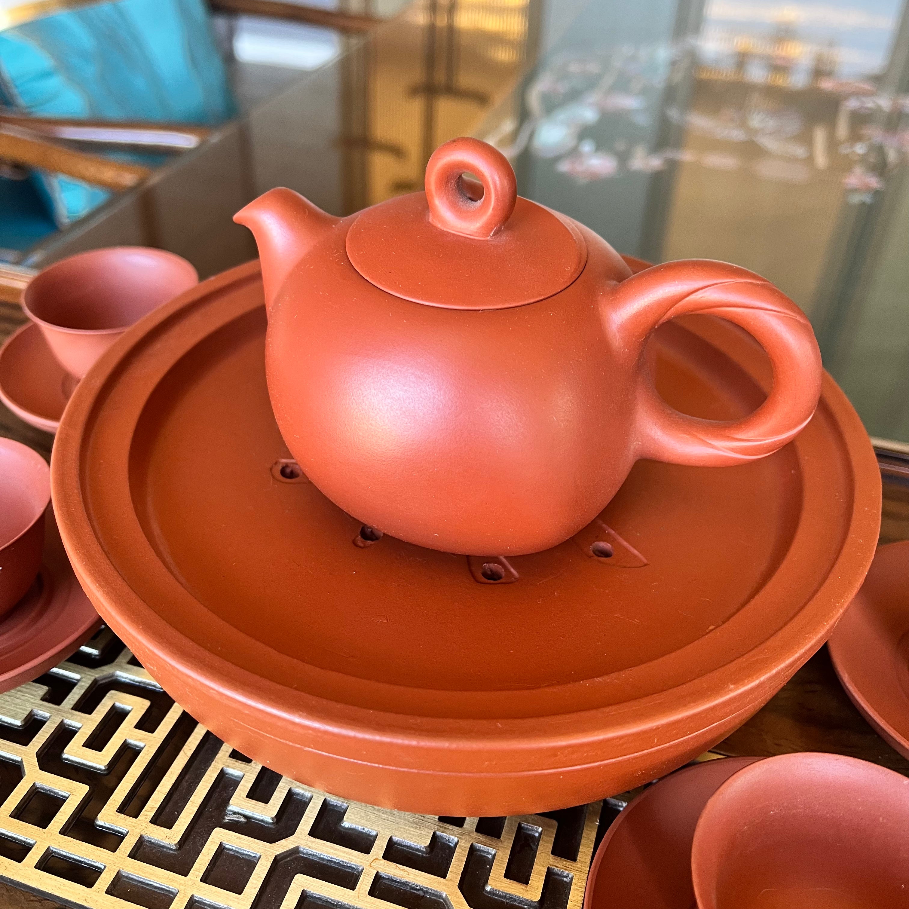 一盏双喜朱泥壶套装 YZ-SXZN