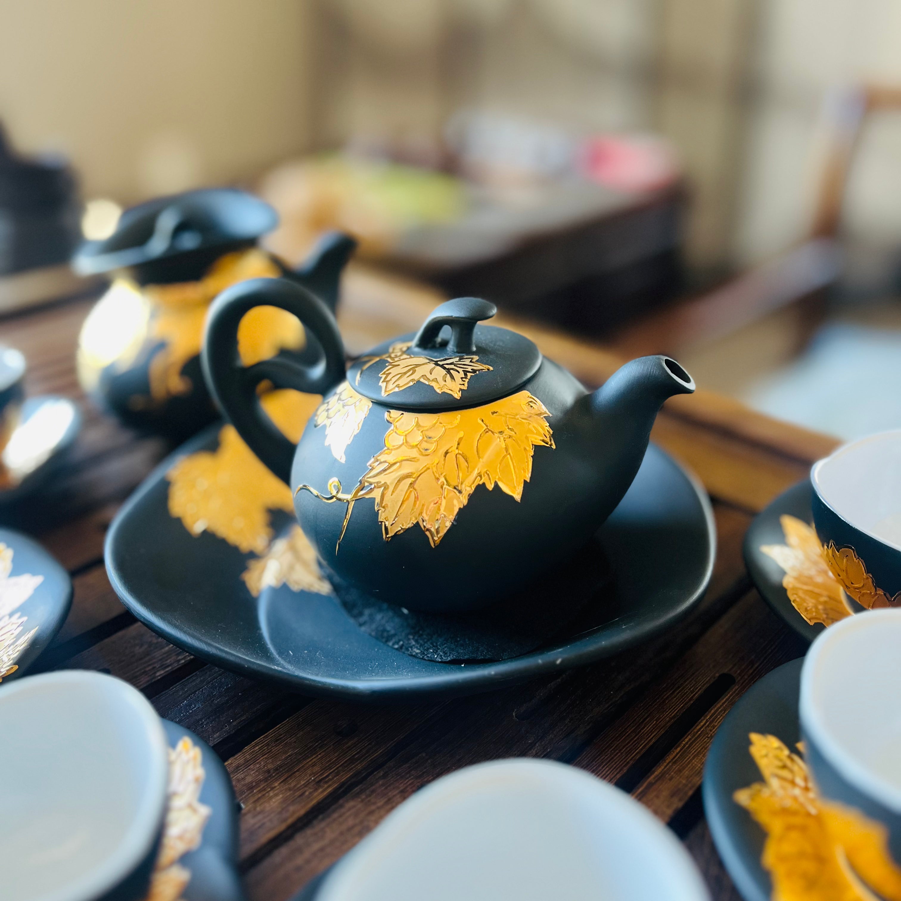 Ten Fu Golden Autumn Tea Set