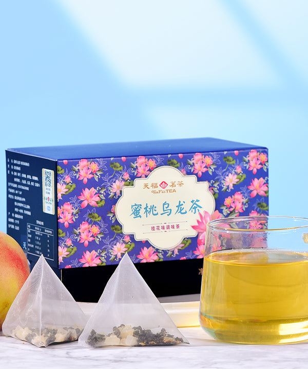 Sweet Peach Oolong Tea Pyramid Teabags ( 3gx 12 Teabags )